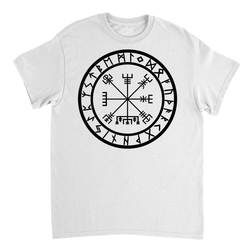 Vegvisir   Rune Circle T Shirt Classic T-shirt by ald1heberts | Artistshot