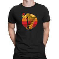 Fall Harp Harpist String Musician Autumn T-shirt | Artistshot