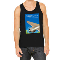 Wellington New Zealand Flight Poster .png Tank Top | Artistshot