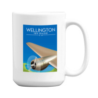 Wellington New Zealand Flight Poster 1.png 15 Oz Coffee Mug | Artistshot