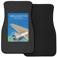 Wellington New Zealand Flight Poster 1.png Front Car Mat | Artistshot