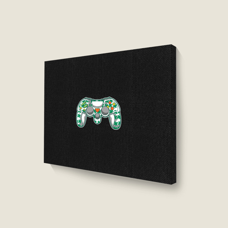 Gamer Gamer St. Patricks Day Landscape Canvas Print | Artistshot