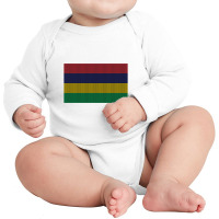 Flag Of Mauritius Long Sleeve Baby Bodysuit | Artistshot