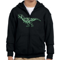 T Rex Forest Youth Zipper Hoodie | Artistshot