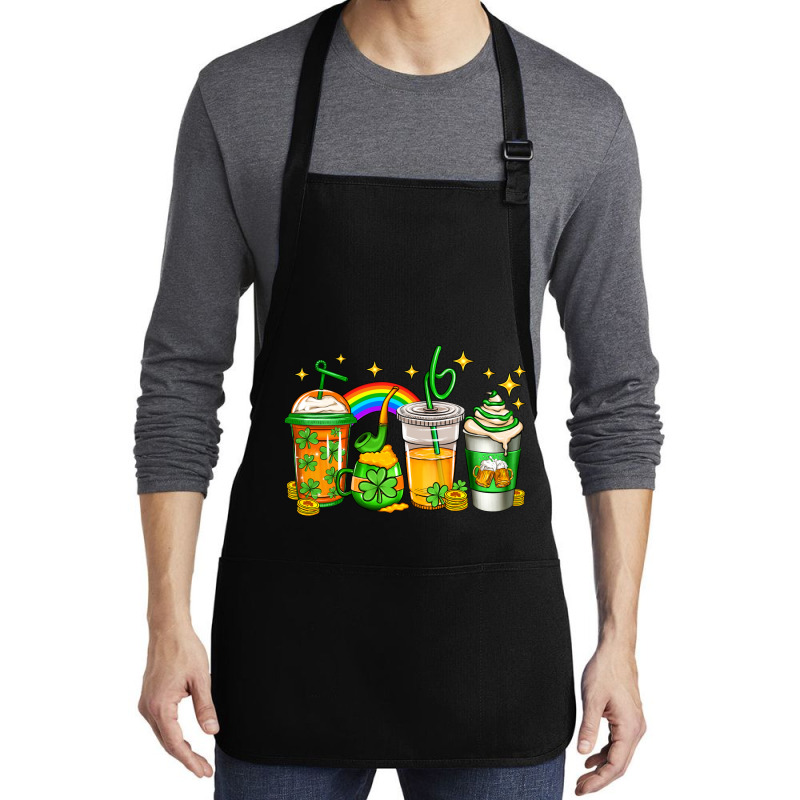 St Patricks Day Coffee Medium-length Apron | Artistshot