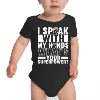 American Sign Language Deaf Awareness T Shirt Baby Bodysuit | Artistshot