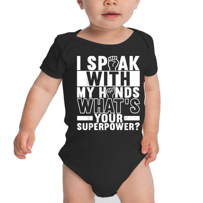 American Sign Language Deaf Awareness T Shirt Baby Bodysuit by ardylanda | Artistshot