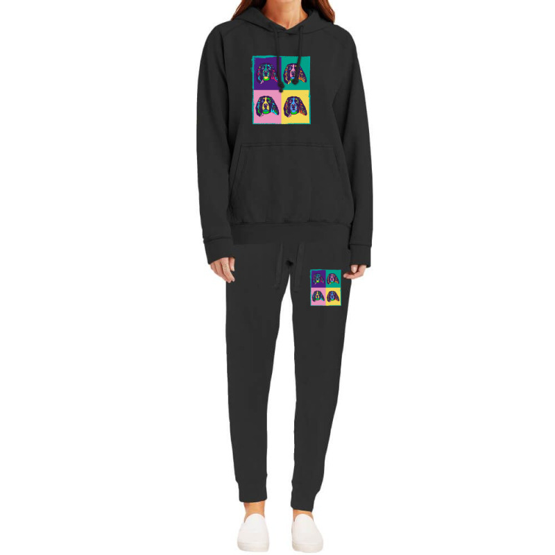 Dog Lover I Pop Art English Springer Spaniel Hoodie & Jogger Set | Artistshot