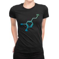 This Makes Me Happy  Dopamine Molecule Gradient 1 Ladies Fitted T-shirt | Artistshot