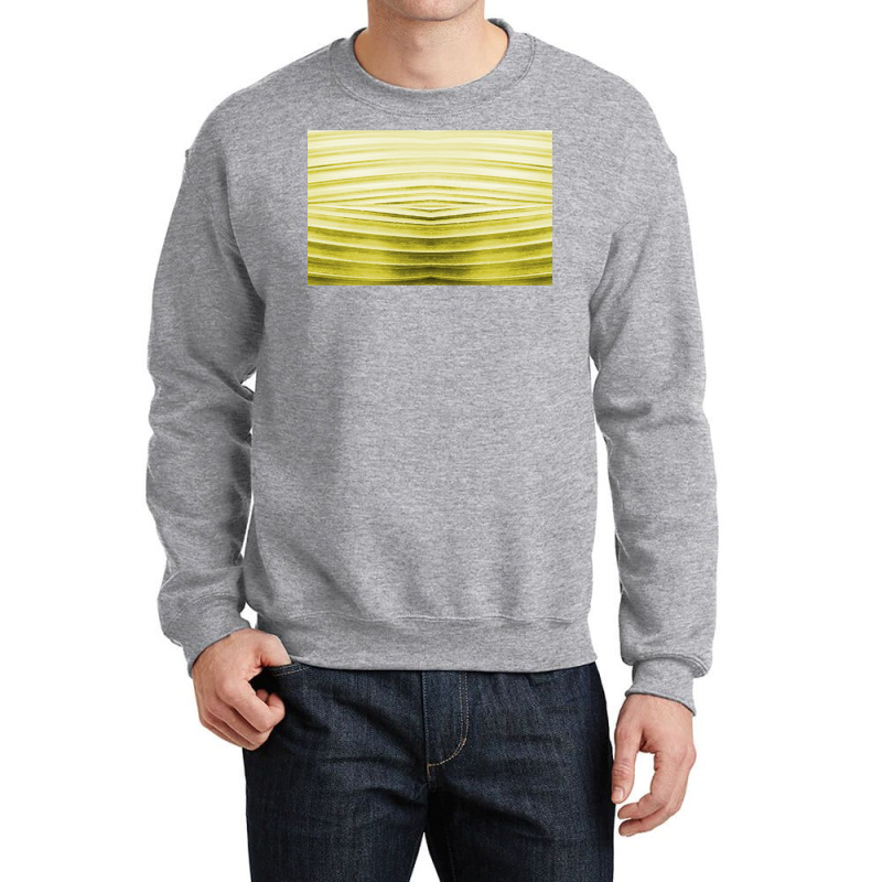 Water Reflection Abstract Hypnotic   Yellow Vintage Look Crewneck Sweatshirt by gjovolyanaj | Artistshot