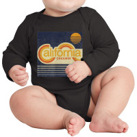 California Dreamin'! A Super Cool Seventies Style Shirt Long Sleeve Baby Bodysuit | Artistshot