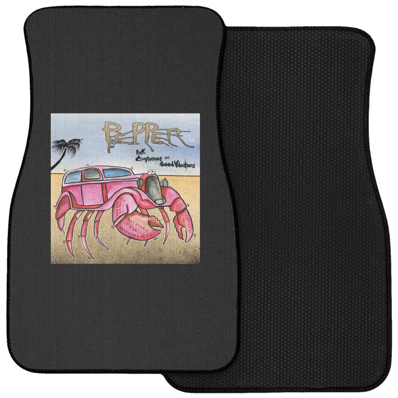 Pepper Pink Crustaceans And Good Vibrations Front Car Mat | Artistshot