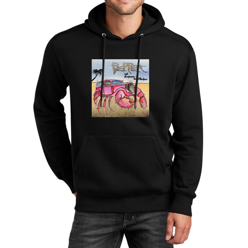 Pepper Pink Crustaceans And Good Vibrations Unisex Hoodie | Artistshot