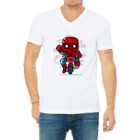 Spidey Minibike V-neck Tee | Artistshot