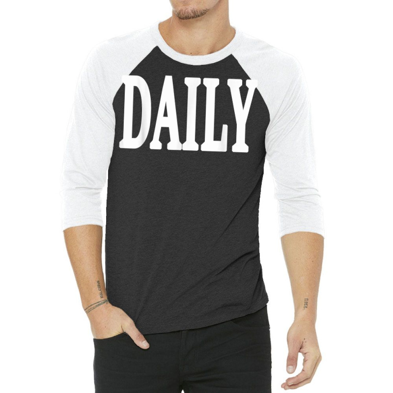 Daily Motivational And Inspiring Word On T Shirt 3/4 Sleeve Shirt | Artistshot