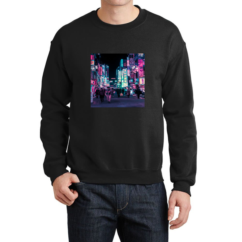 Heart Full Of Neon Cyberpunk Overload Crewneck Sweatshirt by punimsalufu | Artistshot