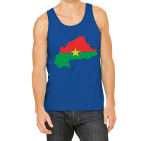 Burkina Faso Flag Map Drawing Line Art Tank Top | Artistshot