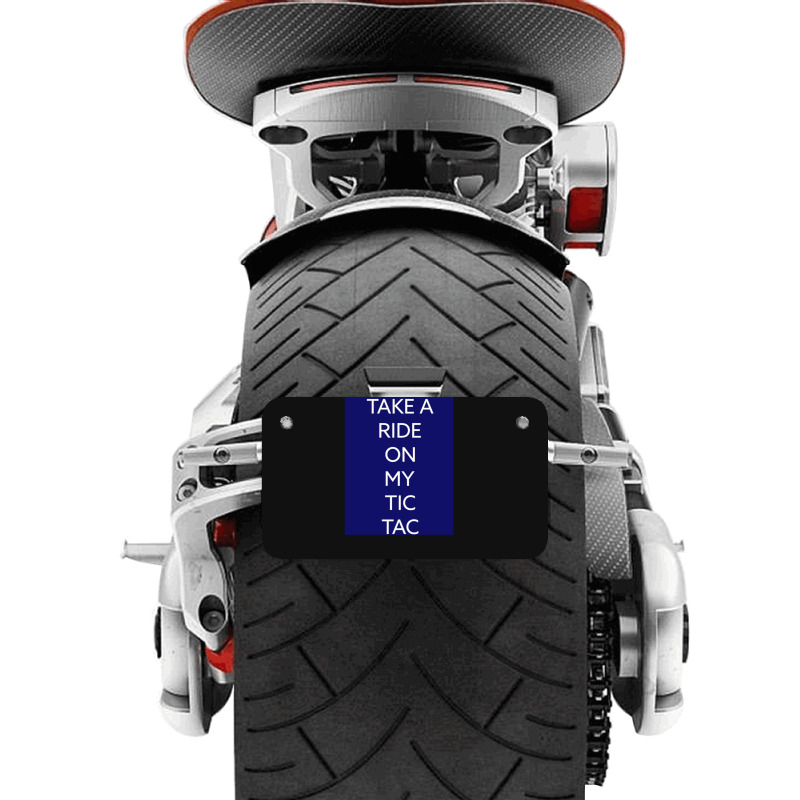 Tic Tac 1 Motorcycle License Plate by AaronFosterJr. | Artistshot