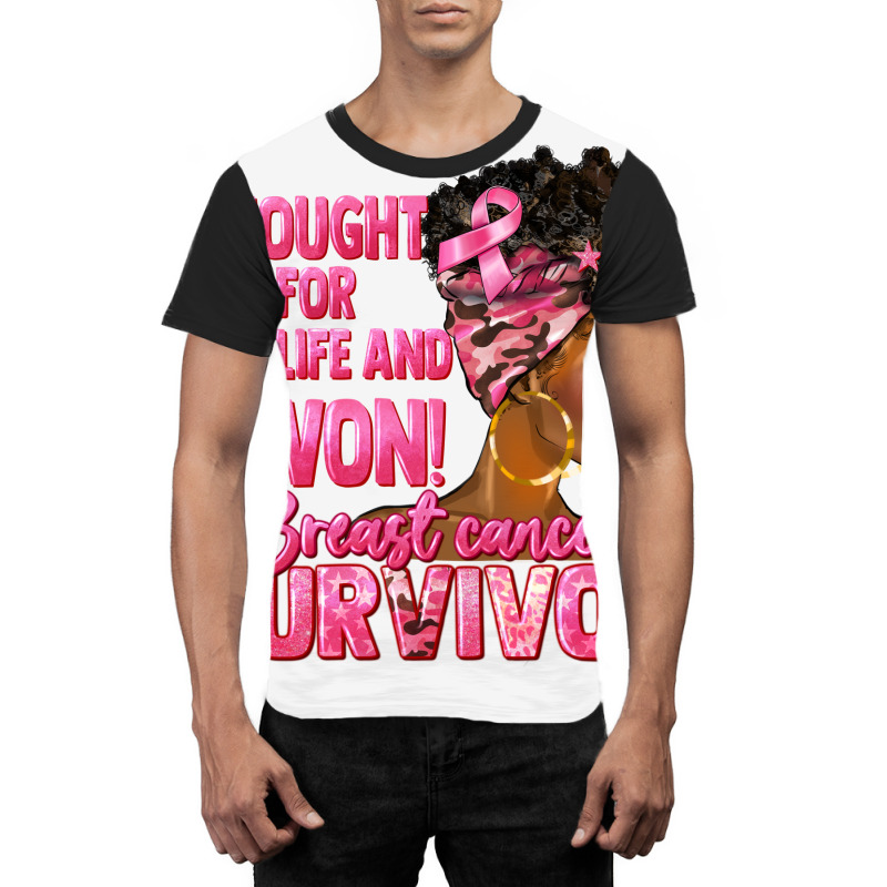 Breast Cancer Survivor I Won Black Woman Graphic T-shirt | Artistshot