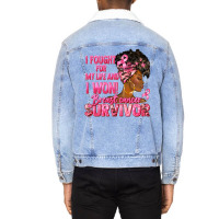 Breast Cancer Survivor I Won Black Woman Unisex Sherpa-lined Denim Jacket | Artistshot