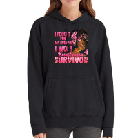 Breast Cancer Survivor I Won Black Woman Vintage Hoodie | Artistshot