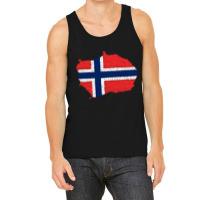 Bouvet Island Flag Map Drawing Line Art Tank Top | Artistshot