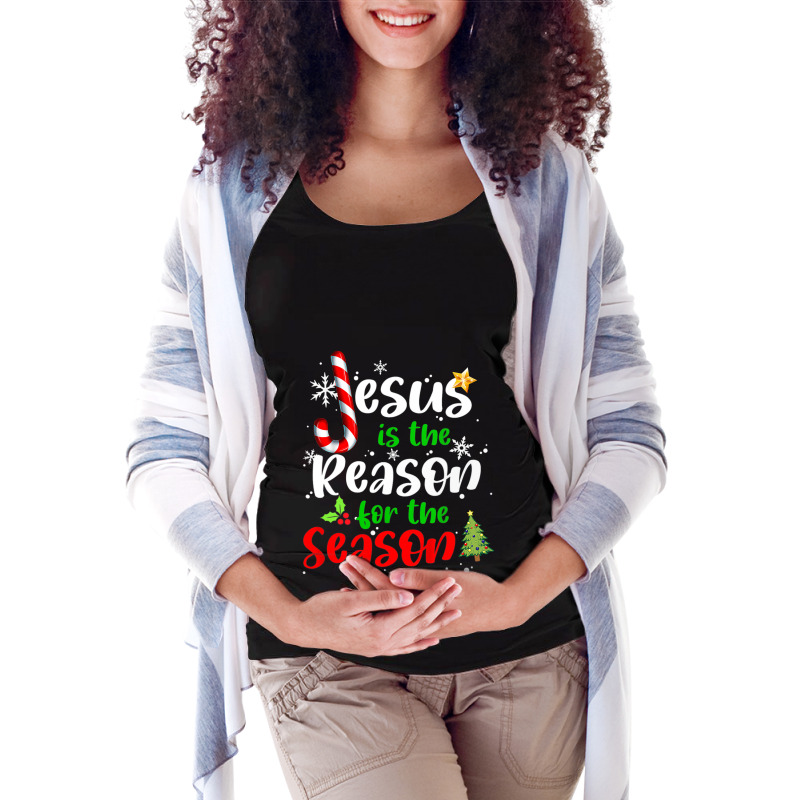 Jesus Christian Faith Jesus Is The Reason For The Season Xmas 5 Christ Maternity Scoop Neck T-shirt by Karies_Store | Artistshot