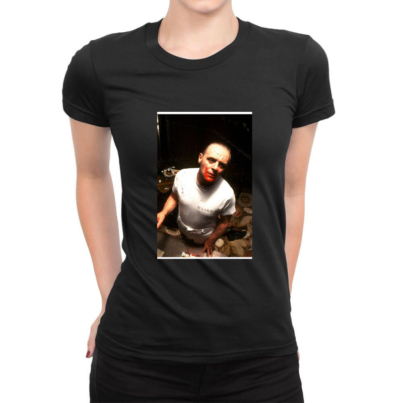 Silence Of The Lambs Hannibal Lecter 1 Ladies Fitted T-Shirt by JacobDouglasSchlichting | Artistshot