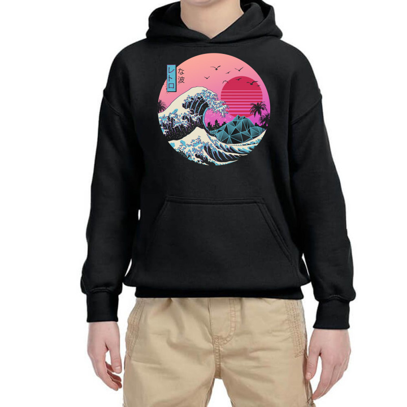 The Great Retro Wave Youth Hoodie | Artistshot