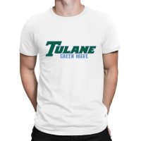 Tulane Green Gifts, Wave Wordmark T-shirt | Artistshot