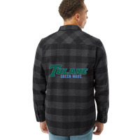 Tulane Green Gifts, Wave Wordmark Flannel Shirt | Artistshot