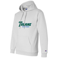 Tulane Green Gifts, Wave Wordmark Champion Hoodie | Artistshot