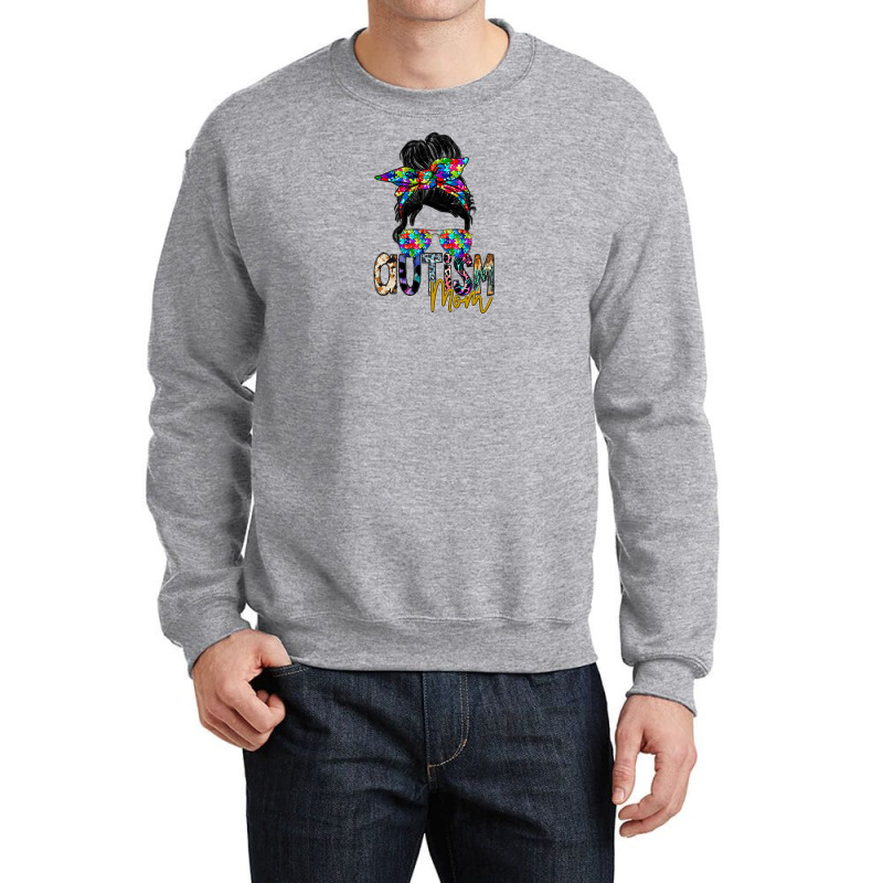 Autism Mom Crewneck Sweatshirt by SublimationCraftShop | Artistshot