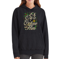 Oh Come Let Us Adore Him Nativity Christmas Religious Jesus T Shirt Vintage Hoodie | Artistshot