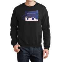 Komi-san Cat Ears Peeker Crewneck Sweatshirt | Artistshot