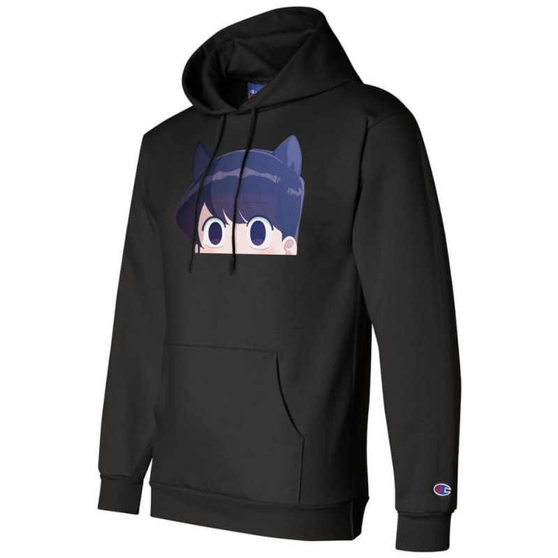 Komi-san Cat Ears Peeker Champion Hoodie by JohnLoechler | Artistshot