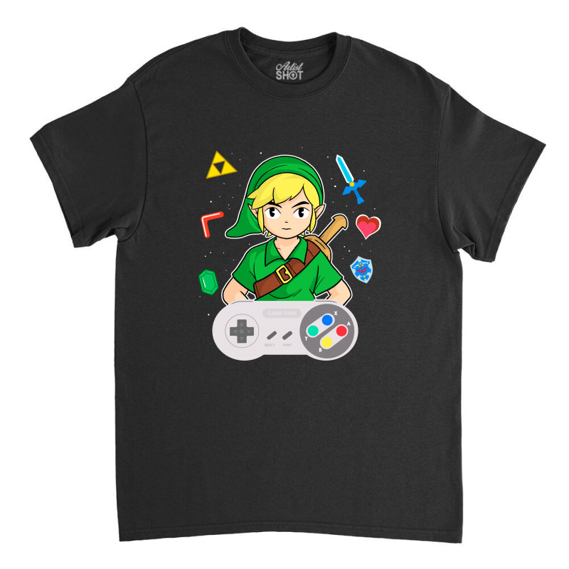 Console Link Classic T-shirt by douglasstencil | Artistshot