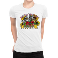 Just A Woman Who Loves Her Mechanic Ladies Fitted T-shirt | Artistshot