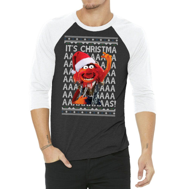 Animal Muppets Its Christmas 3/4 Sleeve Shirt by deevdrahax | Artistshot