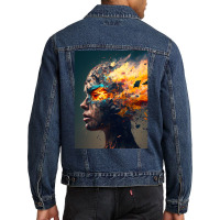 Futuristic Cyberpunk Women  1 Men Denim Jacket | Artistshot