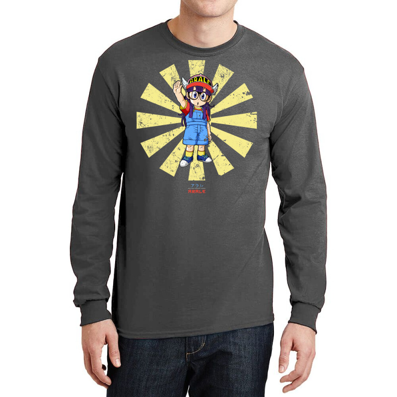 Arale Retro Japanese Dr Slump Long Sleeve Shirts by deevdrahax | Artistshot