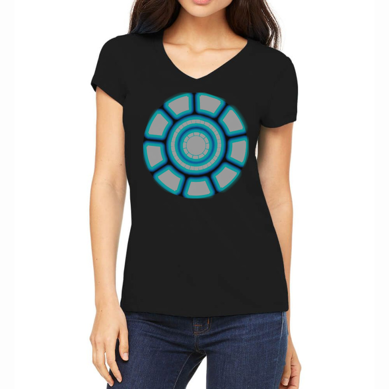 Arc Reactor Women's V-Neck T-Shirt by deevdrahax | Artistshot