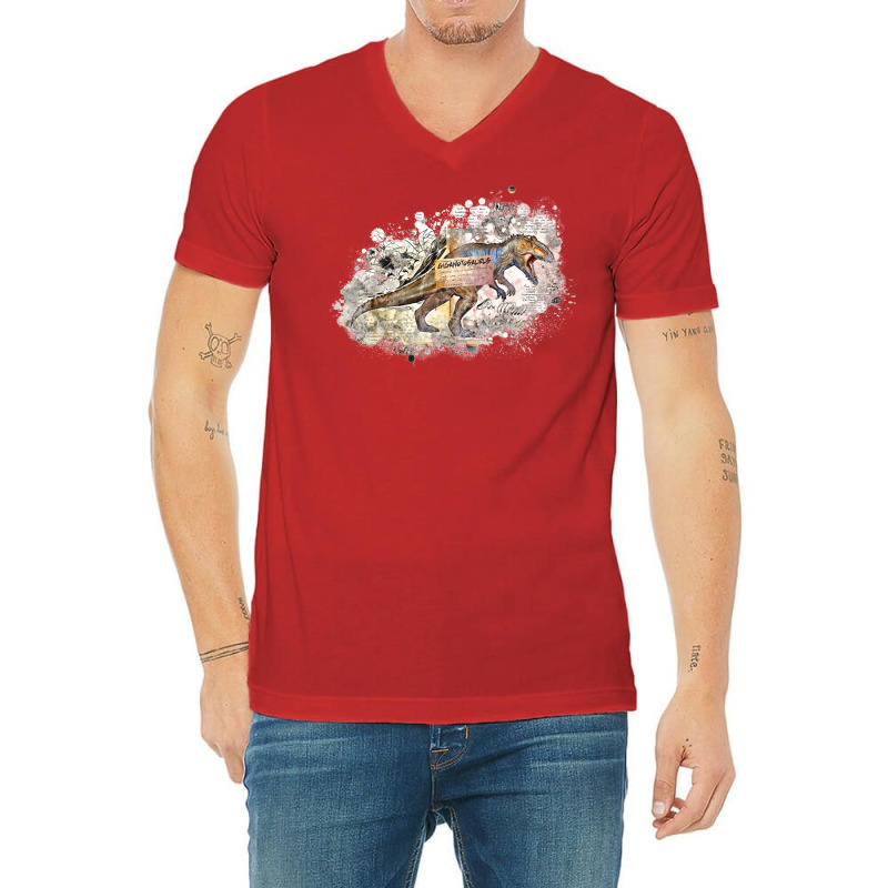 Gigantosaurus V-Neck Tee by karliafadiit | Artistshot