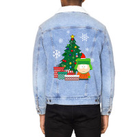 Kyle Around The Christmas Tree South Park Unisex Sherpa-lined Denim Jacket | Artistshot