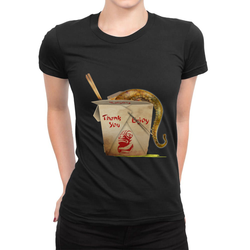 Take Out Tentacle Ladies Fitted T-Shirt by vaijancaxixi | Artistshot