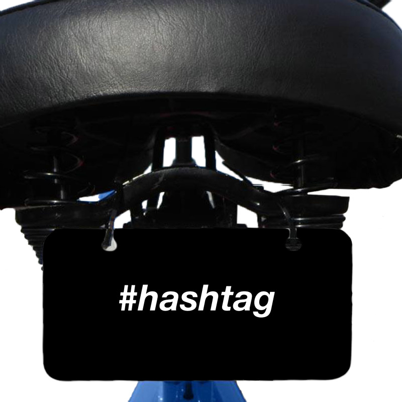 #hashtag T Shirt Bicycle License Plate | Artistshot