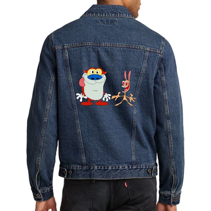 Ren And Stimpy Men Denim Jacket | Artistshot