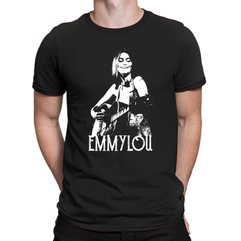 Emmylou White Stencil T-shirt | Artistshot