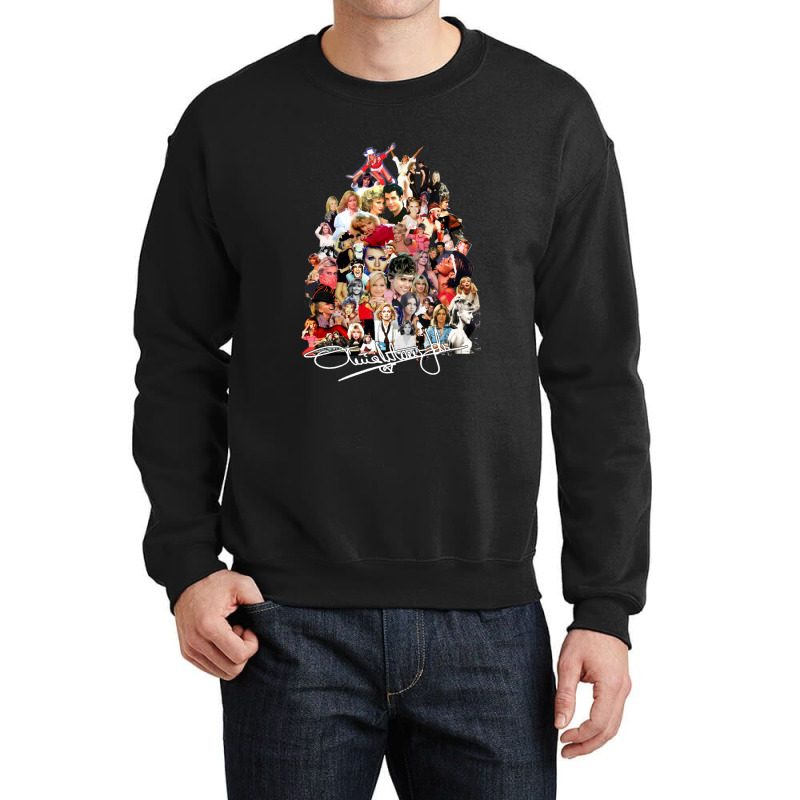 Evolution Of Olivia Newton John Crewneck Sweatshirt | Artistshot