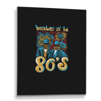 Cute Product Of The 80s Party Neon Colors Music Pop Tee Design Print Metal Print Vertical | Artistshot